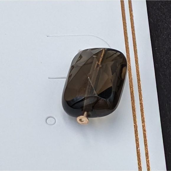 Alex and Ani Rose Gold Filled Smokey Quartz Earrings NIB - Picture 4 of 6